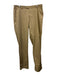 Peter Millar Size 38 Beige Cotton Solid Men's Pants Beige / 38