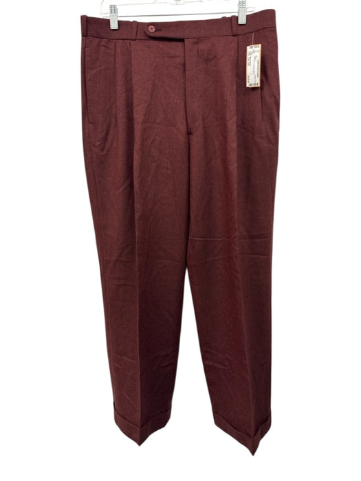 Miller Brothers Size Est XXL Red Solid Men's Pants Red / Est XXL