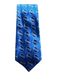 Turnbull & Asser Navy Blue & Blue Silk All Over Print Men's Tie Navy Blue & Blue