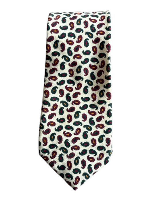 J Press Beige & Multi Color Silk Paisley Men's Tie Beige & Multi Color