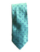 Breuer Green & Blue Silk All Over Print Men's Tie Green & Blue