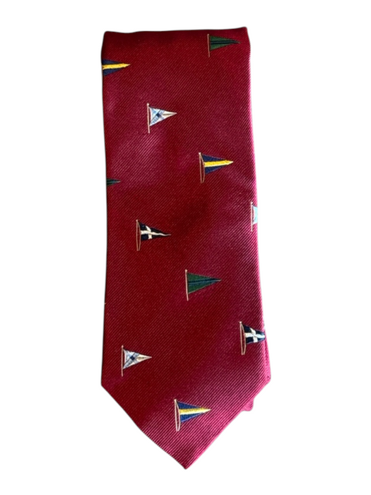 Breuer Red & Multi Silk All Over Print Men's Tie Red & Multi