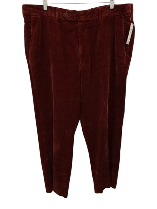 H Stockton Size 40R Red Pima Cotton Solid Corduroy Men's Pants Red / 40R