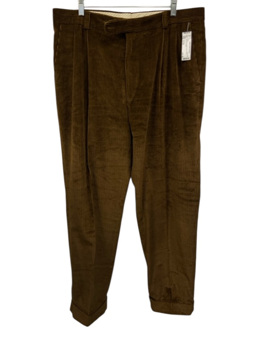 H Stockton Size Est 40 Brown Pima Cotton Solid Corduroy Men's Pants Brown / Est 40