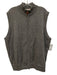 Khakis Size XL Gray Cashmere Solid Zipper Men's Vest Gray / XL