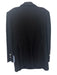 St John Collection Size 14 Black Wool Blend Knit Silver Tone Buttons Skirt Set Black / 14