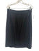 St John Collection Size 14 Black Wool Blend Knit Silver Tone Buttons Skirt Set Black / 14