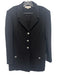 St John Collection Size 14 Black Wool Blend Knit Silver Tone Buttons Skirt Set Black / 14