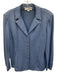 St John Collection Size 14 Sky Blue Wool Blend Knit Gold Tone Buttons Jacket Sky Blue / 14