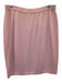St John Collection Size 14 Light Pink Wool Blend Knit Knee Length Pencil Skirt Light Pink / 14
