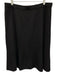 St John Caviar Size 16 Black Wool Blend Knit seam detail Knee Length Skirt Black / 16