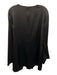 St John Size 14 Black Triacetate Blend Satin Pintuck Front V Neck Top Black / 14