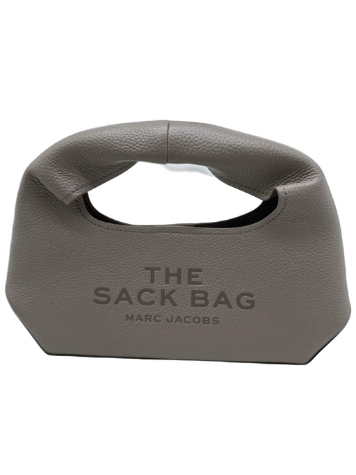Marc Jacobs Taupe Pebble Leather Handle Top embossed logo Magnetic Close Bag Taupe / Small