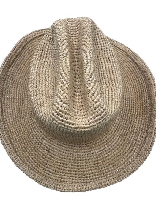 Lack of Color Beige Raffia Woven Cowboy Hat Beige / S