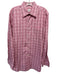Peter Millar Size L Red & Pink Cotton Plaid Button Up Men's Long Sleeve Shirt Red & Pink / L
