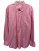 Peter Millar Size L Pink & Tan Cotton Plaid Button Up Men's Long Sleeve Shirt Pink & Tan / L