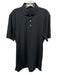 Holderness & Bourne Size L Black Synthetic Solid Athletic Polo Short Sleeve Black / L
