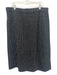 St. John Size 12 Black & White Wool Blend Elastic Waist Knee Length Skirt Black & White / 12