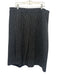 St. John Size 12 Black & White Wool Blend Elastic Waist Knee Length Skirt Black & White / 12