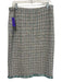 St. John Couture Size 14 cream, blue, multi Wool Blend Sequins Midi Sheath Skirt cream, blue, multi / 14
