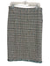 St. John Couture Size 14 cream, blue, multi Wool Blend Sequins Midi Sheath Skirt cream, blue, multi / 14
