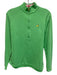 Magnolia Lane Size M Green Pima Cotton Blend 1/2 Zip Athleisure High Neck Jacket Green / M