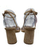 Sam Edelman Shoe Size 7.5 Beige Leather Upper Suede Strappy Ankle Buckle Sandals Beige / 7.5