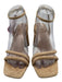 Sam Edelman Shoe Size 7.5 Beige Leather Upper Suede Strappy Ankle Buckle Sandals Beige / 7.5