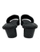 Vince Shoe Size 7.5 Black Leather Upper One Strap Slide Block Heel Sandal Mules Black / 7.5