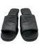 Vince Shoe Size 7.5 Black Leather Upper One Strap Slide Block Heel Sandal Mules Black / 7.5