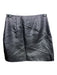 Do + Be Size M Silver & Black Polyester Ruffle Detail Metallic Side Zip Skirt Silver & Black / M