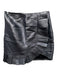 Do + Be Size M Silver & Black Polyester Ruffle Detail Metallic Side Zip Skirt Silver & Black / M