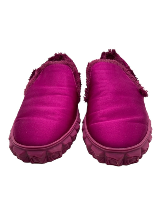 Stuart Weitzman Shoe Size 6.5 Purple Satin Rose detail Fray Detail Sneakers Purple / 6.5