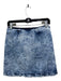 Retrofete Size S Light Med Wash Cotton Denim High Rise Button Detail Skirt Light Med Wash / S