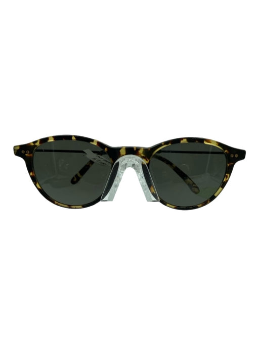 Krewe Brown & Beige Acetate Tortoiseshell Wayfarer Round Sunglasses Brown & Beige