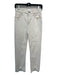 Jonathan Simkhai Size 26 Creme Cotton Denim Frayed Hem High Rise Jeans Creme / 26