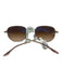 Ray Ban Rose Metal Frame Brown Lens Rectangle Aviator Sunglasses Rose