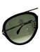 Celine Black & Gold Acetate Metal Aviator Sunglasses Black & Gold