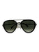 Celine Black & Gold Acetate Metal Aviator Sunglasses Black & Gold