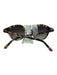 Krewe Gold, Black & Brown Acetate Tortoise Gradient Metal Accent Sunglasses Gold, Black & Brown