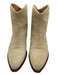 Isabel Marant Shoe Size 37 Taupe Beige Suede Stacked Heel Pointed Toe Booties Taupe Beige / 37