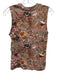 Ulla Johnson Size P/XS Brown & Multi Cotton Floral Paisley Sleeveless Top Brown & Multi / P/XS