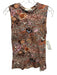 Ulla Johnson Size P/XS Brown & Multi Cotton Floral Paisley Sleeveless Top Brown & Multi / P/XS