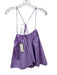 Soeur Size 34/XS Lilac Cotton Blend Spaghetti Strap Shoulder Tie Strapless Top Lilac / 34/XS