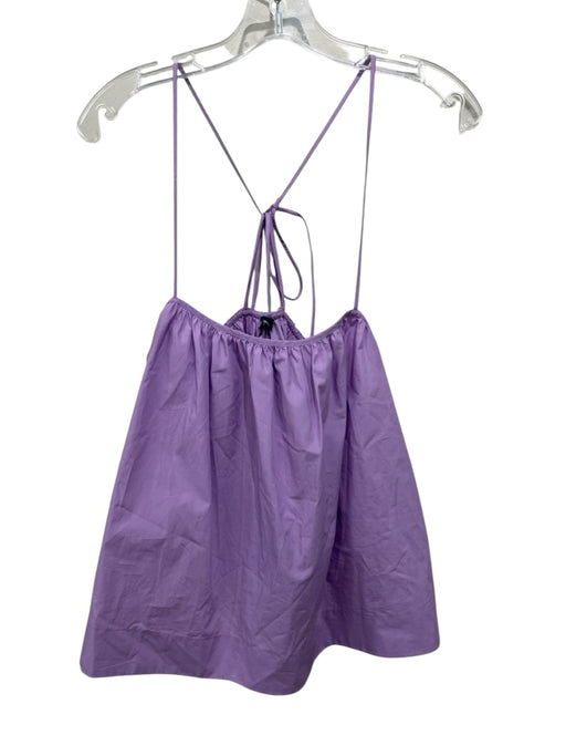 Soeur Size 34/XS Lilac Cotton Blend Spaghetti Strap Shoulder Tie Strapless Top Lilac / 34/XS