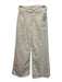 Mother Size 25 Off White Cotton Blend Wide Leg Back Pocket Detail Jeans Off White / 25
