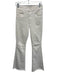 Mother Size 26 White Cotton Blend Boot Cut Frayed Trim Jeans White / 26
