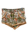 Poupette St. Barth Size S peach, white, green multi Viscose Fringe trim Shorts peach, white, green multi / S