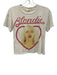 Made Worn Size S Cream & Red 100% Cotton Short Sleeve band T Top Cream & Red / S