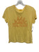 Mother Size S Yellow & Orange 100% Cotton Art Print Short Sleeve Top Yellow & Orange / S